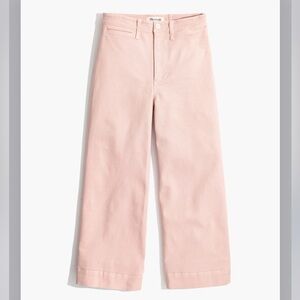Madewell Emmett Wide-Leg Pink Crop Pants Size 26